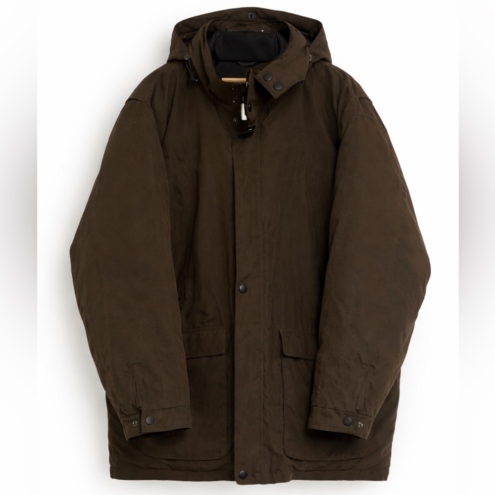 Boston Harbour Insulated Winter Parka Jacket XXL Brown Hooded Outdoor Coat